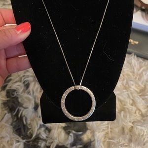 BVLGARI 925 Sterling Silver Key Ring w/ necklace